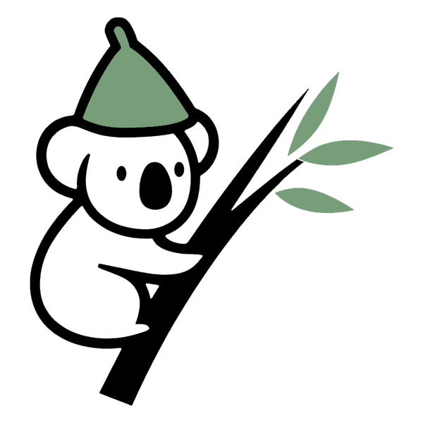 Koala Hats logo featuring a koala wearing a sauna hat, representing the Koala Hats brand and its premium Australian merino wool sauna hats designed to regulate head temperature, reduce heat stress, and improve sauna comfort and recovery.